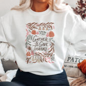 Boho Floral Verzamel en geef Bedankt Trui