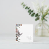 Boho Floral Vines Visitekaartje (Staand voorkant)