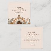Boho Floral Visitekaartje (Voorkant / Achterkant)