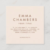 Boho Floral Visitekaartje (Achterkant)