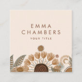 Boho Floral Visitekaartje (Voorkant)