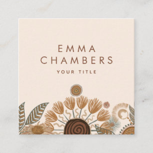 Boho Floral Visitekaartje