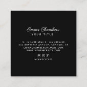 Boho Floral Visitekaartje (Achterkant)