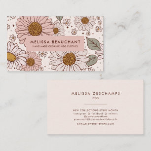 Boho Floral Visitekaartje