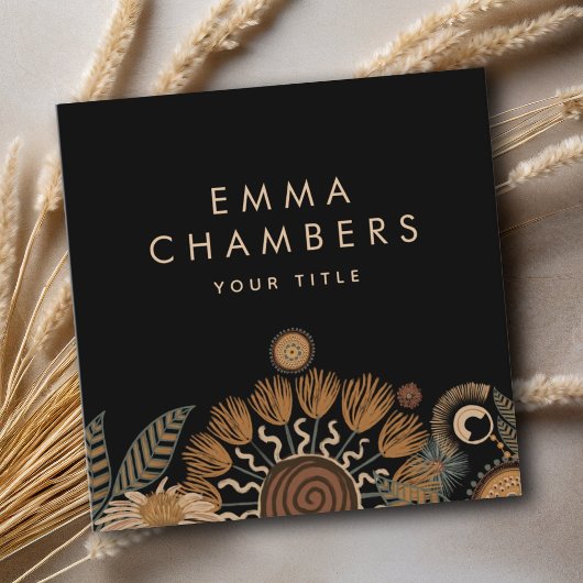 Boho Floral Visitekaartje