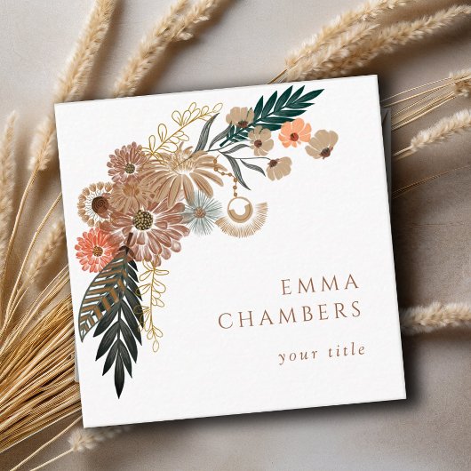 Boho Floral Visitekaartje