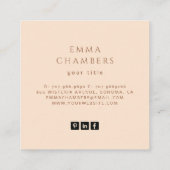 Boho Floral Visitekaartje (Achterkant)