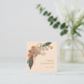 Boho Floral Visitekaartje (Staand voorkant)