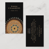 Boho Floral Visitekaartje (Voorkant / Achterkant)