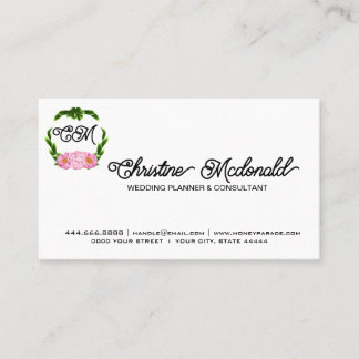 Boho Floral Visitekaartjes - Minimalistisch & Unie