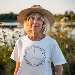 Boho Floral Vredesteken Tri-Blend Shirt