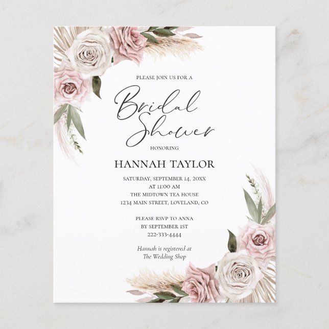 Boho Floral Vrijgezellenfeest (Voorkant)