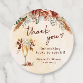 Boho Floral Vrijgezellenfeest Bedankjes Labels (Voorkant)
