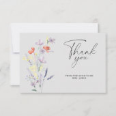 Boho Floral vrijgezellenfeest bedankt je kaart (Voorkant)