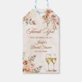 Boho Floral Vrijgezellenfeest Cadeaulabel (Voorkant)