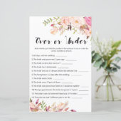 Boho Floral Vrijgezellenfeest Game - Over of onder (Staand voorkant)
