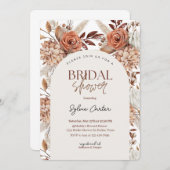 Boho Floral Vrijgezellenfeest Kaart (Voorkant / Achterkant)