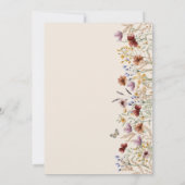 Boho Floral Vrijgezellenfeest Kaart (Achterkant)