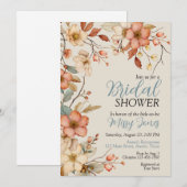 Boho Floral Vrijgezellenfeest Kaart (Voorkant / Achterkant)