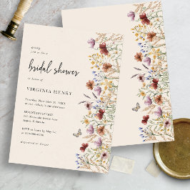 Boho Floral Vrijgezellenfeest Kaart