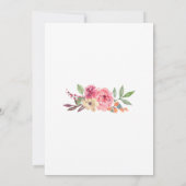 Boho Floral Vrijgezellenfeest Kaart (Achterkant)