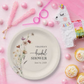 Boho Floral Vrijgezellenfeest Paper Bord (Feest)