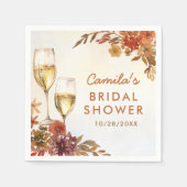 Boho Floral Vrijgezellenfeest Servet (Voorkant)