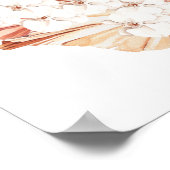 Boho Floral Vrijgezellenfeest Welkomstteken Poster (Hoek)