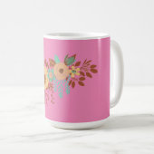 Boho Floral Vrouwen Koffiemok (Voorkant rechts)