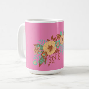 Boho Floral Vrouwen Koffiemok