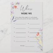 Boho Floral Waar waren we vrijgezellenfeest? (Voorkant)