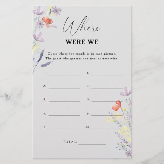 Boho Floral Waar waren we vrijgezellenfeest? (Voorkant)