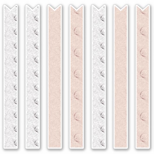 Boho Floral Washi Tape Planner Stickers (Voorkant)