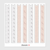 Boho Floral Washi Tape Planner Stickers (Vel)