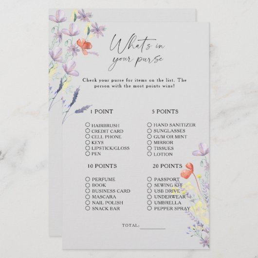 Boho Floral wat er in je paardenspel zit (Voorkant / Achterkant)