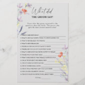 Boho Floral Wat zei de bruidegom tegen het bruidss (Voorkant)