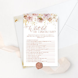 Boho Floral Wat zei de bruidegom tegen het bruidss