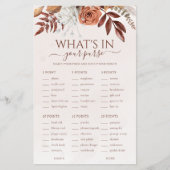 Boho Floral Wat zit er in je portemonnee bruiloft  (Voorkant)