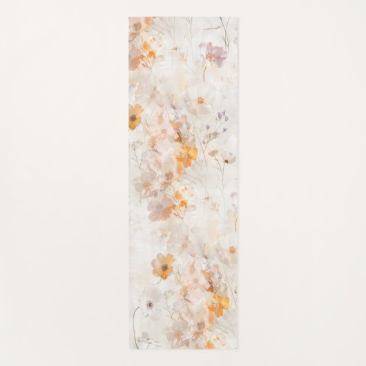Boho Floral Watercolor  Yogamat (Voorkant)