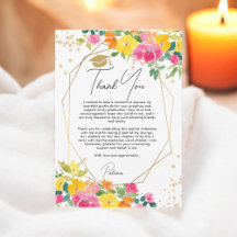 Boho Floral Waterverf Afstuderen Gouden Foto