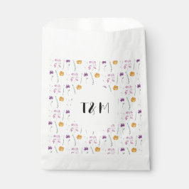 Boho Floral Waterverf bruiloften in Fairy Garden Bedankzakje