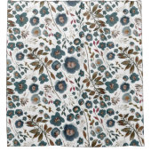 Boho Floral Waterverf Douchegordijn (Voorkant)