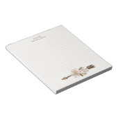 Boho Floral Waterverf Notitieblok – Rustic Antler  (Schuin)