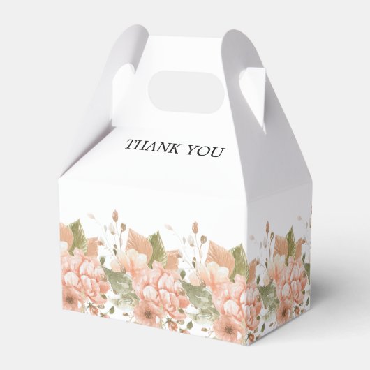 Boho Floral Wedding Bedankdoosjes (Achterkant)