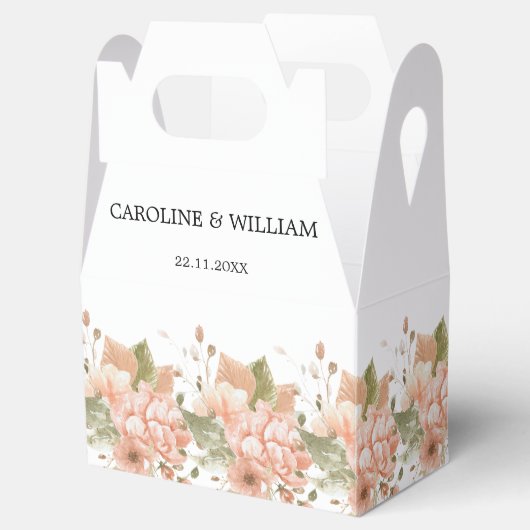 Boho Floral Wedding Bedankdoosjes (Geopend)