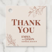 Boho Floral Wedding Dank je Labels (Voorkant)