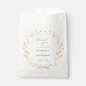 Boho Floral Wedding Favor Bag Bedankzakje (Voorkant)