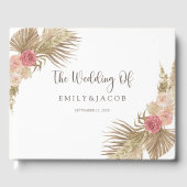 Boho Floral Wedding Gastenboek (Voorkant)