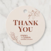 Boho Floral Wedding Gift Labels (Voorkant)