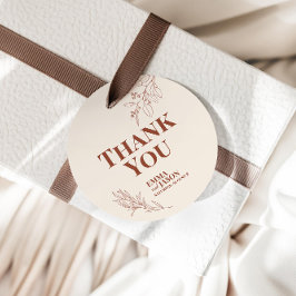 Boho Floral Wedding Gift Labels